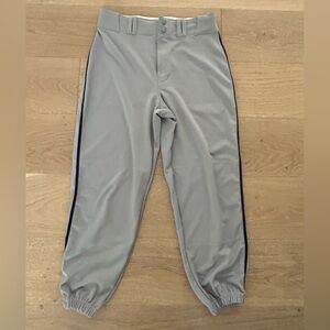 NWOT Men's Champro Gray Knickers with Navy Piping Size M